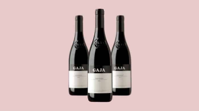 The Gaja wine estate is well-known for their red Nebbiolo-based wines, like this Barbaresco, which is 100% Nebbiolo.