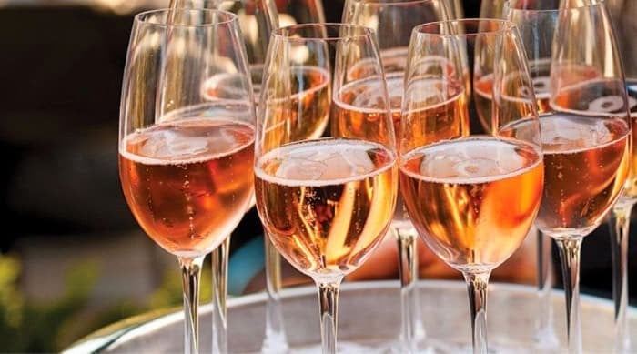 And, how does this bubbly Champagne get that gorgeous pink color?