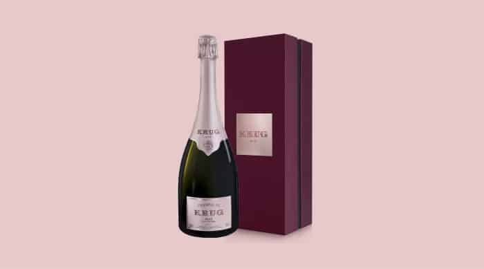 This full-bodied, dry pink champagne is a blend of 59% Pinot Noir, 33% Chardonnay and 8% Pinot Meunier.