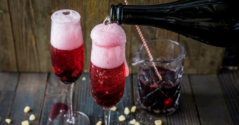 Try this Hibiscus Sparkler recipe for a unique cocktail similar to a mimosa that your guests will love!