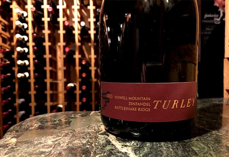 Sangria Wine: 2013 Turley Wine Cellars Rattlesnake Ridge Zinfandel, Howell Mountain, USA