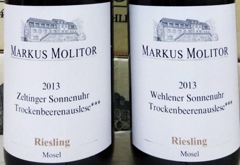 Riesling Wine: Markus Molitor Wehlener Sonnenuhr Riesling Trockenbeerenauslese 2013 