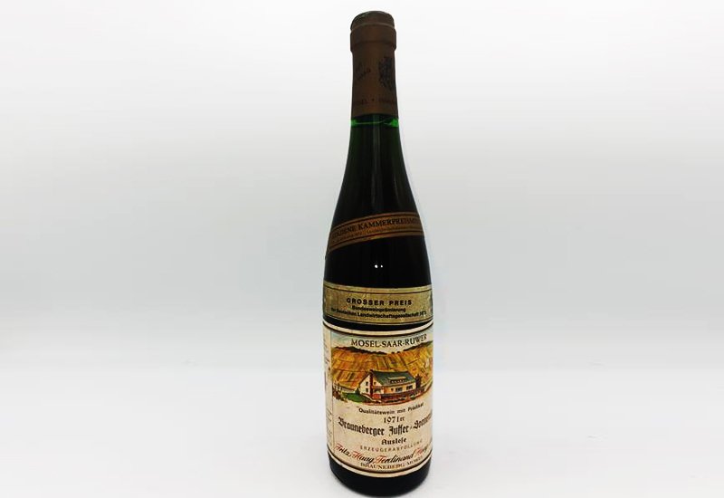 Riesling Wine: Fritz Haag Brauneberger Juffer Sonnenuhr Riesling Trockenbeerenauslese Goldkapsel 1971 