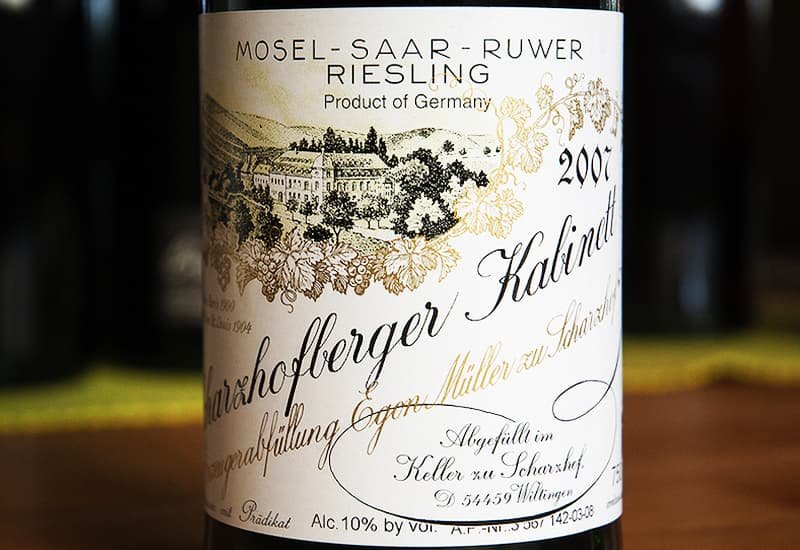 Riesling Wine: Egon Müller Scharzhofberger Riesling Trockenbeerenauslese