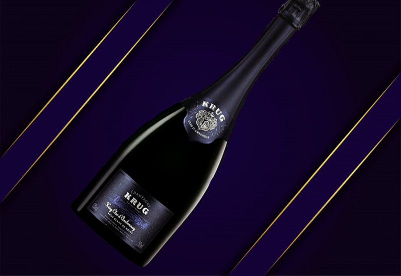 Champagne glasses: Krug Clos d&#x27;Ambonnay Blanc de Noirs Brut 2002, Champagne, France