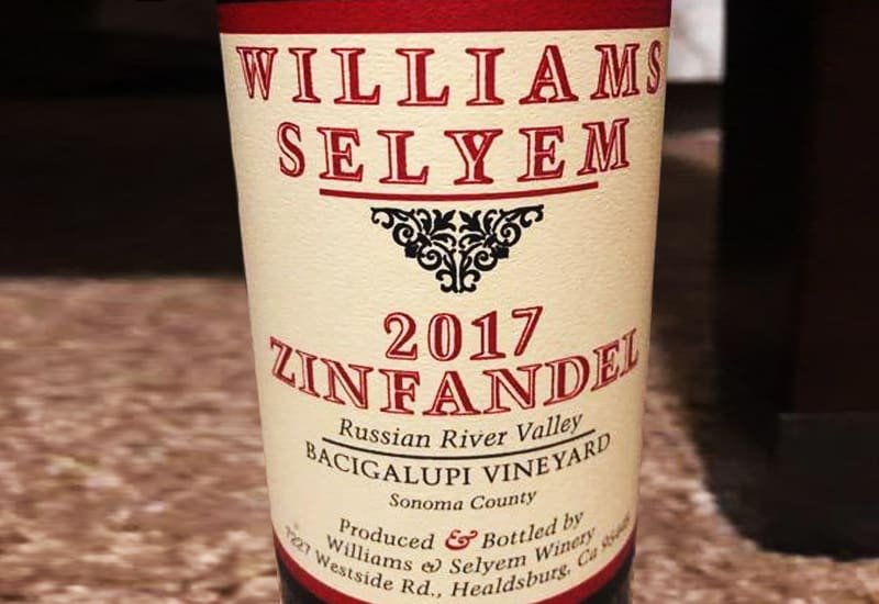 Zinfandel wine: 2017 Williams Selyem Bacigalupi Vineyard Zinfandel, Russian River Valley, USA