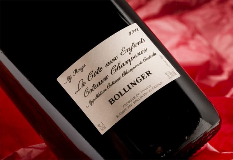 This vintage red wine comes from the grapes grown in Bollinger&#x27;s Echelle vineyard. 