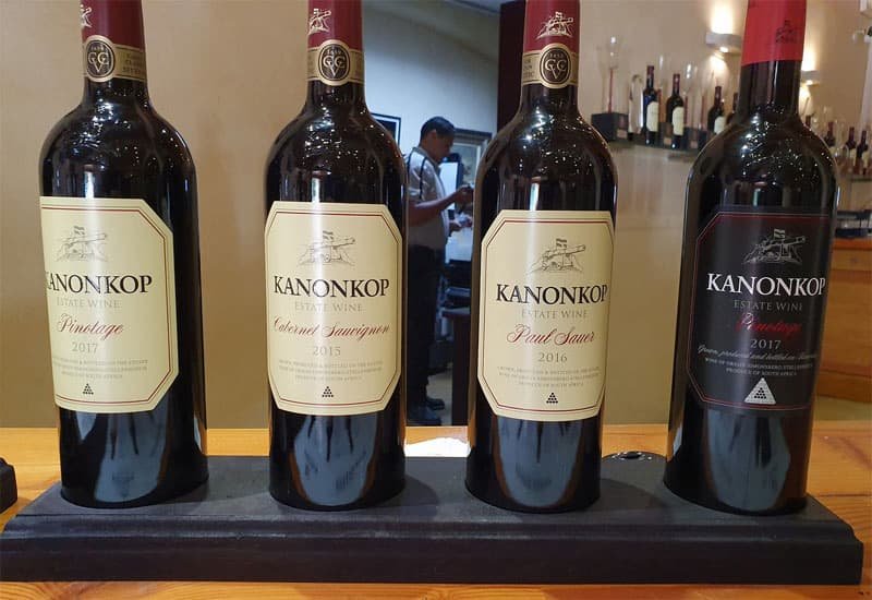 The 2016 Kanonkop Pinotage has an intense and layered nose with primary red and black fruit flavors.
