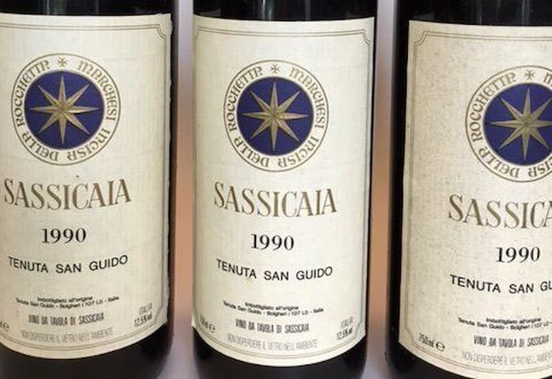 Sassicaia: Tenuta San Guido Sassicaia Bolgheri 1990