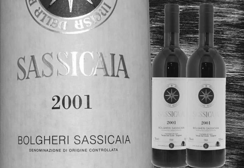 Sassicaia: Tenuta San Guido Sassicaia Bolgheri 2001