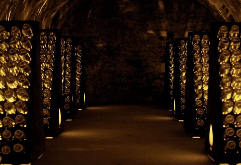 The Armand de Brignac cellar, made by the renowned Champagne house Cattier.