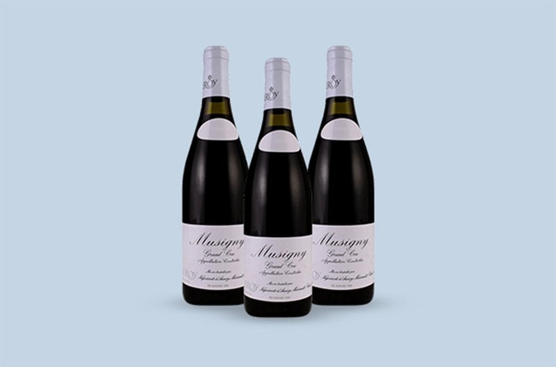 The Domaine Leroy Musigny Grand Cru 2015 burgundy wine of Cote De Nuits is powerful, elegant, layered.