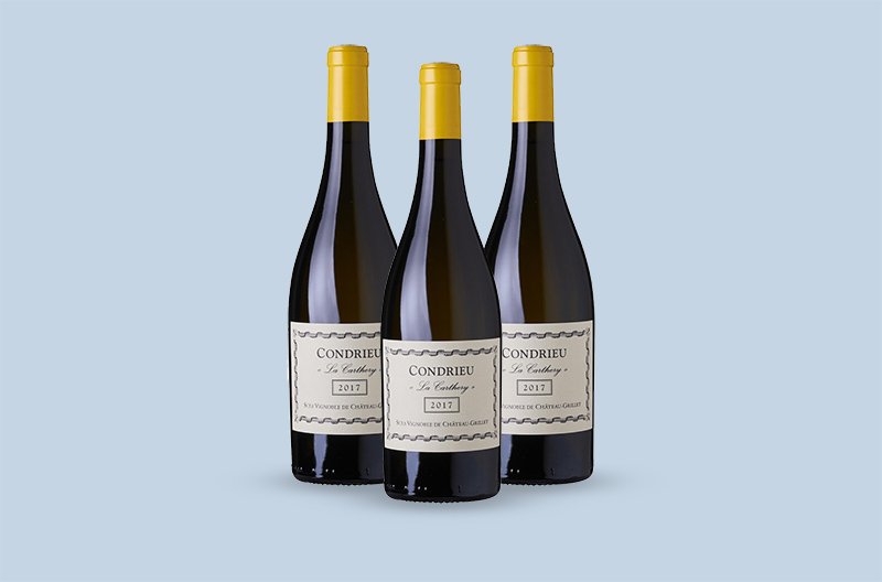 Viognier Wine, Château-Grillet Condrieu La Carthery, Rhone, France, 2017