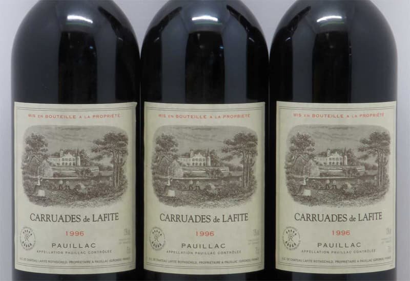Pauillac Wine: 1996 Chateau Lafite Rothschild &#x27;Carruades de Lafite&#x27;
