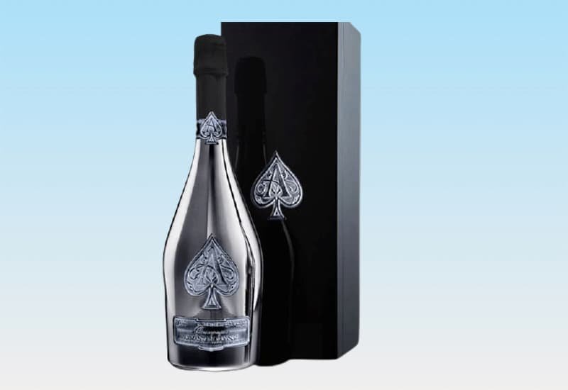 Bottle of Armand de Brignac Ace of Spades Blanc de Noirs