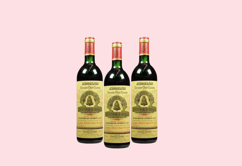 This vintage Chateau Angelus wine is full-bodied and opulent with aromas of black cherry, blueberry, menthol, and creme de cassis. 