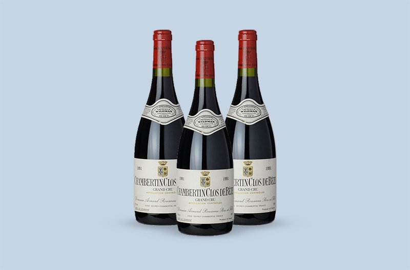 The 1991 Domaine Armand Rousseau Pere et Fils Chambertin Clos-de-Beze Grand Cru has classic notes of Burgundy Pinot Noir on the palate. 