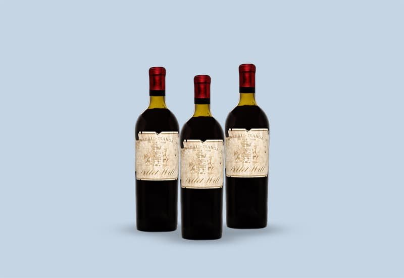 Most expensive wines: 1787 Chateau Margaux: $225,000