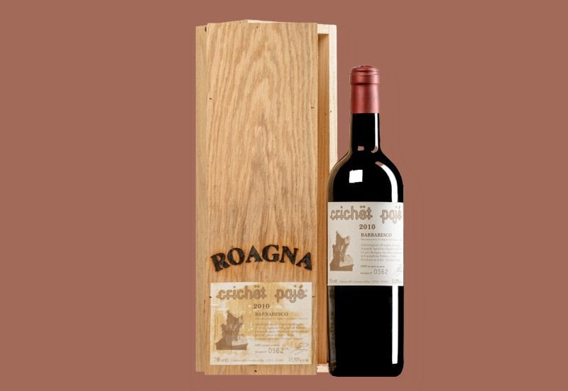 Roagna Wine Crichet Pajè, DOCG Barbaresco, Piedmont, Italy, 2010