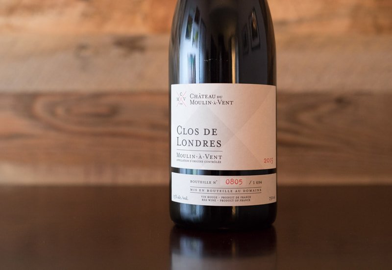 Gamay Wine: 2015 Château du Moulin-a-Vent &#x27;Moulin-a-Vent&#x27; Clos de Londres Château, Beaujolais, France