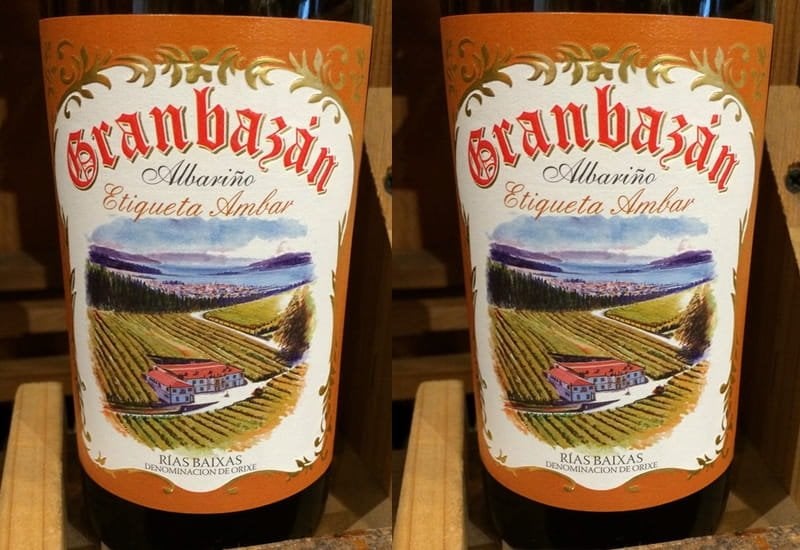 Albarino (Alvarinho) Wine: 2018 Agro de Bazan Gran Bazan Etiqueta Ambar, Rias Baixas, Spain