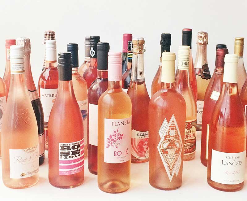 Cabernet Sauvignon Rose bottles 