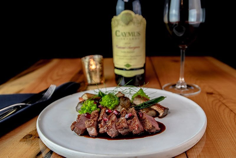Caymus Vineyards’ Cabernet Sauvignon with food