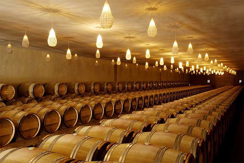 Chateau Troplong Mondot barrels