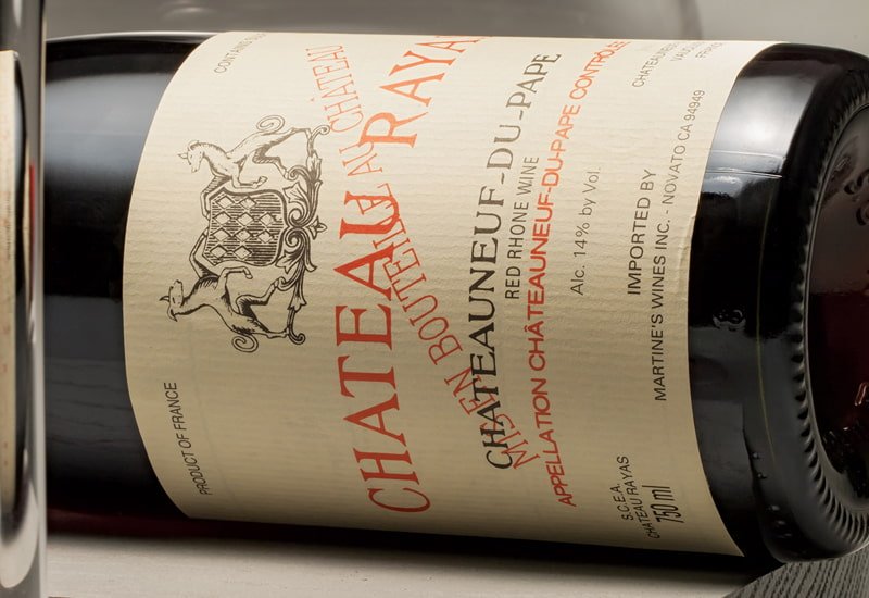 The 2010 Chateau Rayas Chateauneuf-du-Pape Pignan Reserve Grenache has a bright, medium-depth red color with a nose that widens onto an air of red plum and a hint of pepper.
