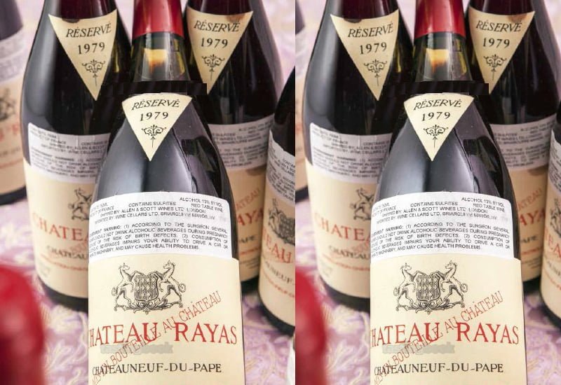 The Chateau Rayas Chateauneuf-du-Pape Reserve 1979 is another great wine that is rich and exotic with subtle mint and black currant aromas. 