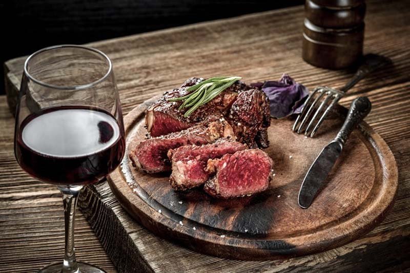 Chilean Red Wine with Steak
