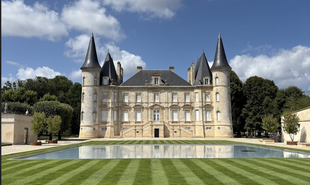Château Pichon Baron, one of the most famous estates in Pauillac on Bordeaux’s Left Bank.