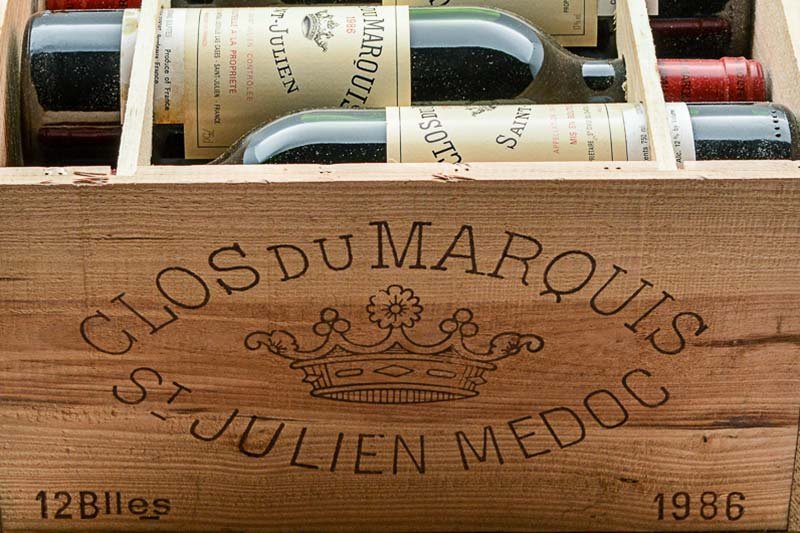 Clos du Marquis, St Julien Medoc wine case
