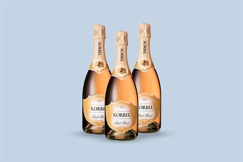 NV Korbel Cellars California Champagne Brut Rose