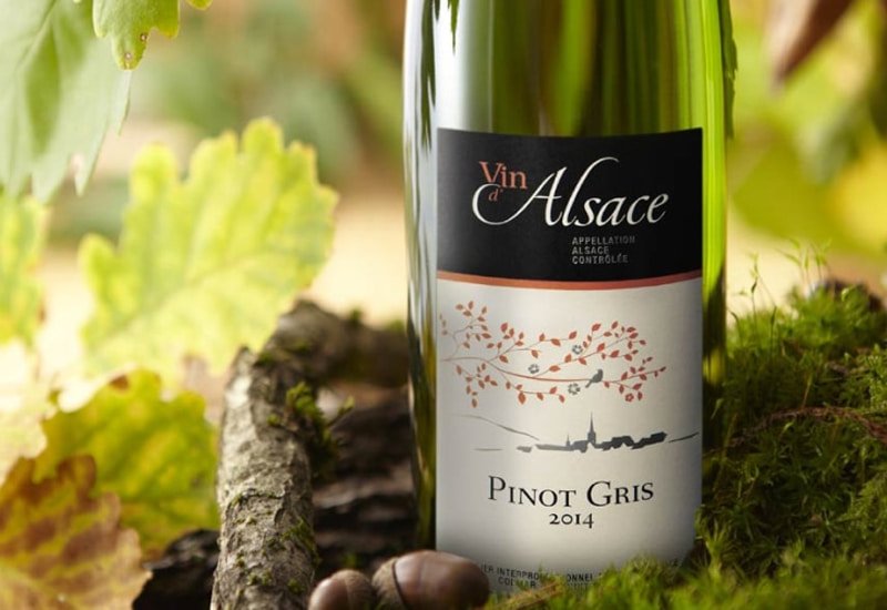 Pinot Gris, also known as Pinot Grigio, is a delicate wine mostly found in Italy, Germany, France.