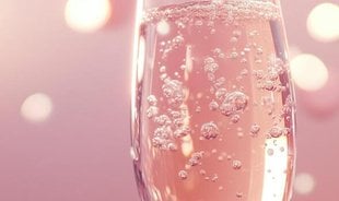 a-glass-of-pink-champagne-with-bubbles-photo