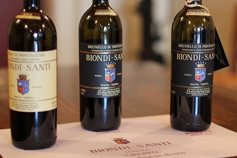 Biondi Santi wines for cellaring