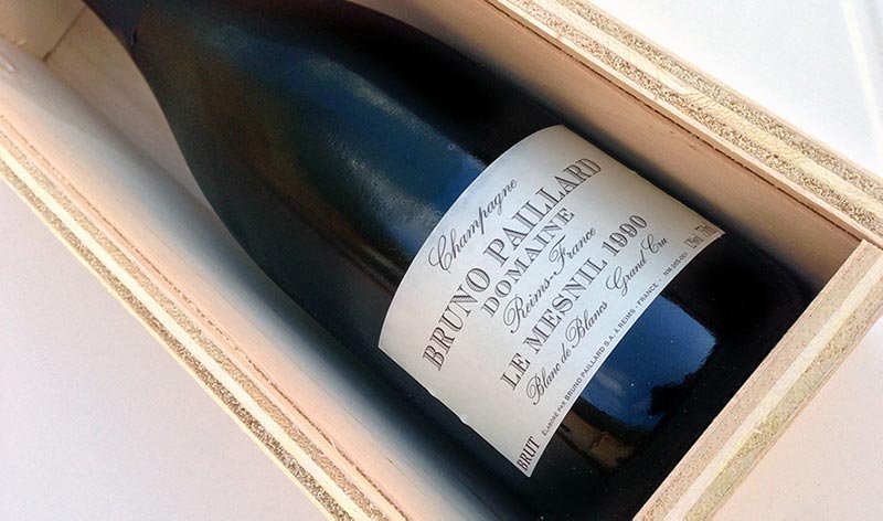 Bruno Paillard wine: Le Mesnil 1900 in box.