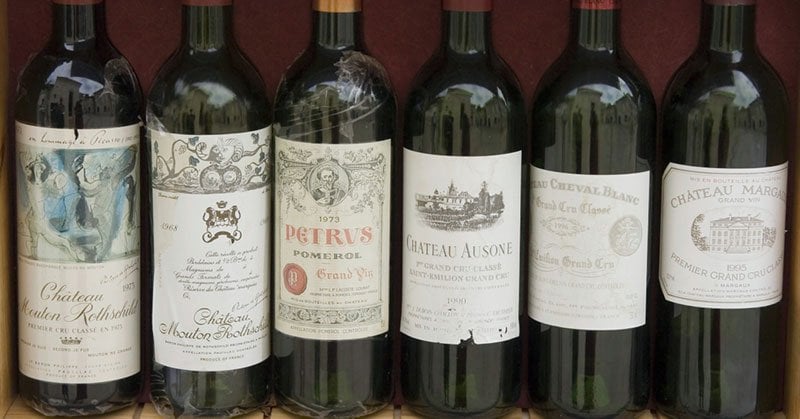 Bordeaux blend Cabernet Sauvignon and Merlot wines