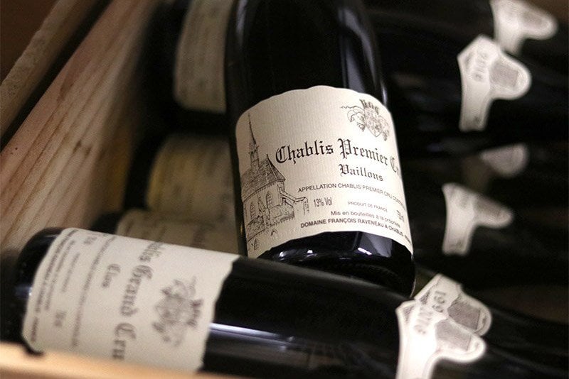 chablis premier cru wine bottles