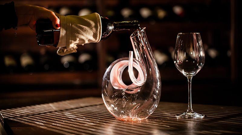 Wine decanting is all about pouring your wine from the bottle into a different vessel.