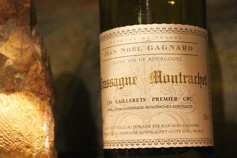Chassagne Montrachet Premier Cru wine