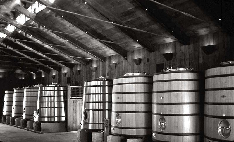 Harlan Estates wine vats