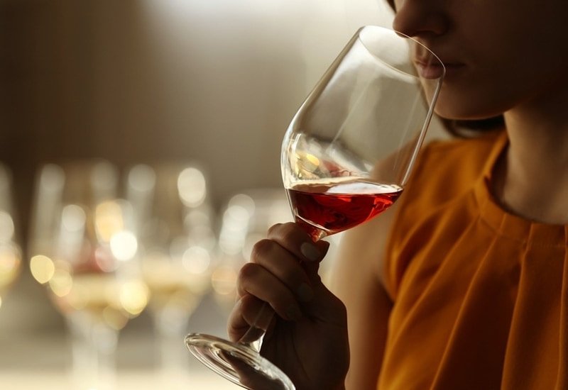 While you’re swirling your white or red wine in the glass, enjoy the wine&#x27;s aroma and note the different scents.