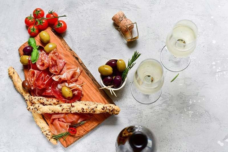 Prosecco wine and food pairing