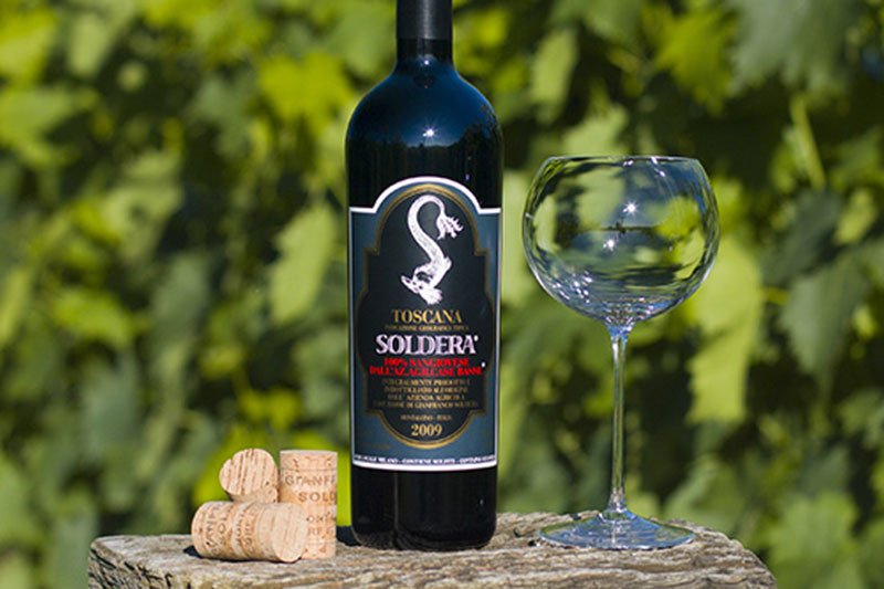 Soldera Wine in Vineyard