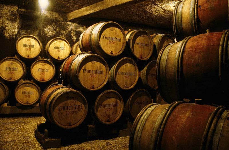Wine Aging Barrels 